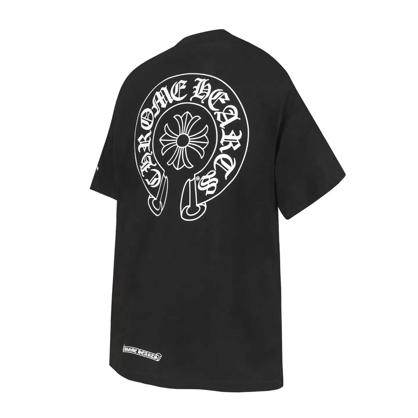 P140 Cross-border model, please do not place an order if you are pursuing quality -Chrome Hearts/Chrome Hearts 24ss classic horseshoe print popular short-sleeved T-shirt -High weight, high density and high quality. The wool is soft, delicate and skin-friendly. It feels soft and silky. It has excellent warmth and skin-friendly properties. -Customized weaving and dyeing, no color difference. No matter the fabric or workmanship details, it beats the ordinary version on the market. -Colour: black white -Size: S M L XL